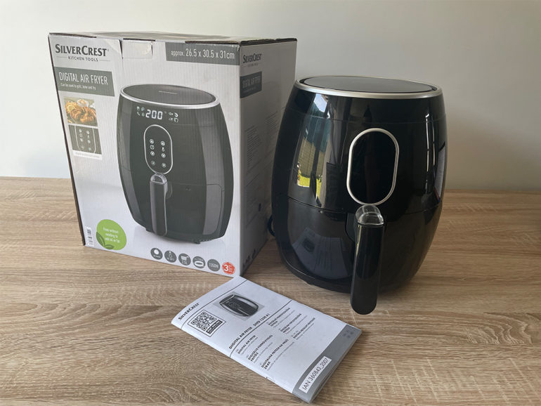 Lidl SilverCrest Digital Air Fryer forrólevegős fritőz teszt Teszt